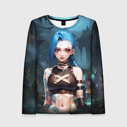 Лонгслив женский Arcane League of Legends Jinx, цвет: 3D-принт