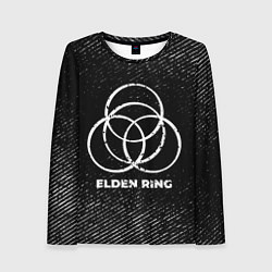 Женский лонгслив Elden Ring с потертостями на темном фоне