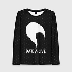 Лонгслив женский Date A Live glitch на темном фоне, цвет: 3D-принт