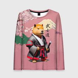 Женский лонгслив Капибара - Бусидо - кодекс самурая
