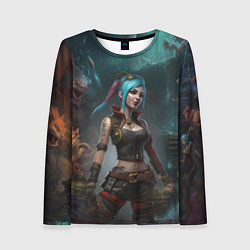 Лонгслив женский Jinx fantasy art Arcane League of Legends, цвет: 3D-принт