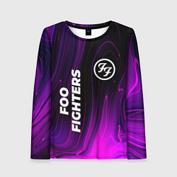 Лонгслив женский Foo Fighters violet plasma, цвет: 3D-принт