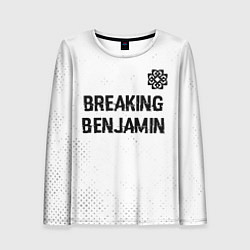 Лонгслив женский Breaking Benjamin glitch на светлом фоне: символ с, цвет: 3D-принт