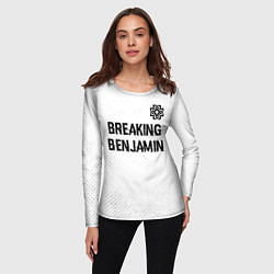 Лонгслив женский Breaking Benjamin glitch на светлом фоне: символ с, цвет: 3D-принт — фото 2