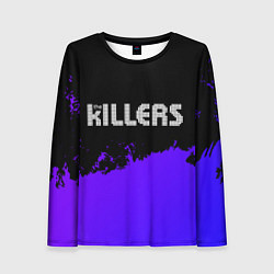 Лонгслив женский The Killers purple grunge, цвет: 3D-принт
