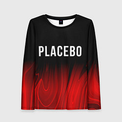 Лонгслив женский Placebo red plasma, цвет: 3D-принт