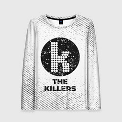 Лонгслив женский The Killers с потертостями на светлом фоне, цвет: 3D-принт