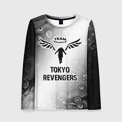 Лонгслив женский Tokyo Revengers glitch на светлом фоне, цвет: 3D-принт