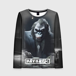 Лонгслив женский Payday 3 big gorilla, цвет: 3D-принт