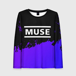 Лонгслив женский Muse purple grunge, цвет: 3D-принт