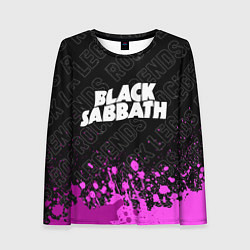 Лонгслив женский Black Sabbath rock legends: символ сверху, цвет: 3D-принт