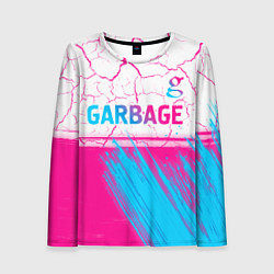 Лонгслив женский Garbage neon gradient style: символ сверху, цвет: 3D-принт