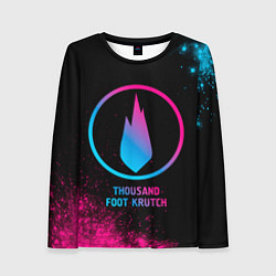 Лонгслив женский Thousand Foot Krutch - neon gradient, цвет: 3D-принт