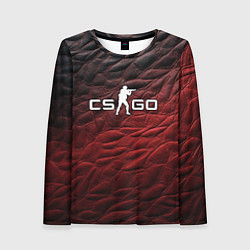 Женский лонгслив CS GO dark red