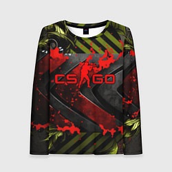 Женский лонгслив CS GO red logo