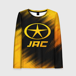 Лонгслив женский JAC - gold gradient, цвет: 3D-принт