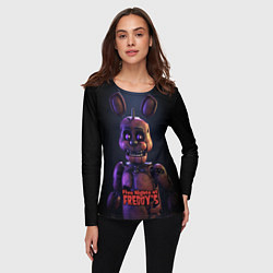 Лонгслив женский Five Nights at Freddys Bonnie, цвет: 3D-принт — фото 2