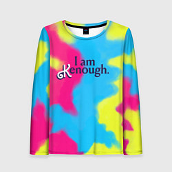 Женский лонгслив I Am Kenough Tie-Dye