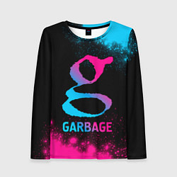 Лонгслив женский Garbage - neon gradient, цвет: 3D-принт