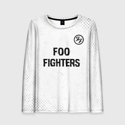 Лонгслив женский Foo Fighters glitch на светлом фоне посередине, цвет: 3D-принт