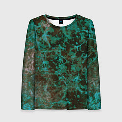 Лонгслив женский Абстракция - водоросли, цвет: 3D-принт