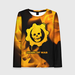 Лонгслив женский Gears of War - gold gradient, цвет: 3D-принт