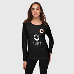 Лонгслив женский Пауло Дибала ФК Рома форма 23-24 третья, цвет: 3D-принт — фото 2