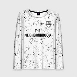 Лонгслив женский The Neighbourhood glitch на светлом фоне посередин, цвет: 3D-принт