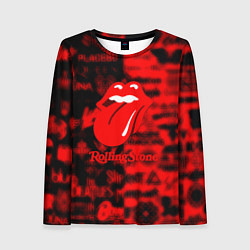 Женский лонгслив Rolling Stones logo групп