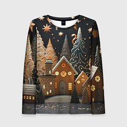 Женский лонгслив Новогодняя ночь 2024