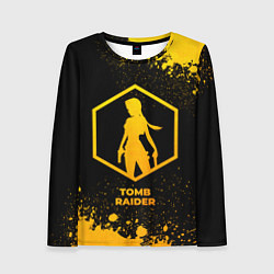 Лонгслив женский Tomb Raider - gold gradient, цвет: 3D-принт