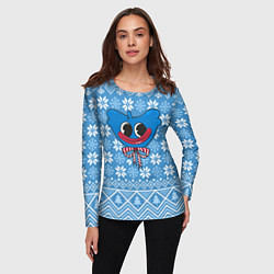 Лонгслив женский Huggy Wuggy christmas sweater, цвет: 3D-принт — фото 2