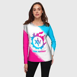 Лонгслив женский Final Fantasy neon gradient style, цвет: 3D-принт — фото 2