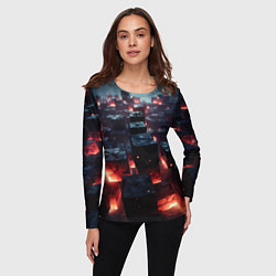 Лонгслив женский Гармония форм, цвет: 3D-принт — фото 2