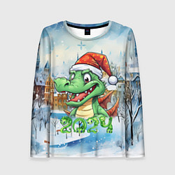 Женский лонгслив Лесной дракоша