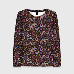 Лонгслив женский Ящерицы со змеями, цвет: 3D-принт