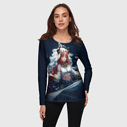 Лонгслив женский Нилу из игры genshin impact, цвет: 3D-принт — фото 2