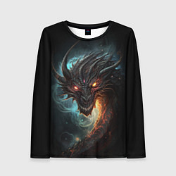 Женский лонгслив Фэнтази дракон символ 2024