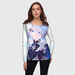 Лонгслив женский Genshin Impact Фурина smiling, цвет: 3D-принт — фото 2