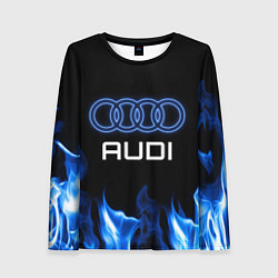 Женский лонгслив Audi neon art