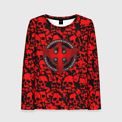 Женский лонгслив Thirty Seconds to Mars skull pattern