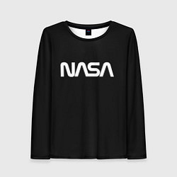 Женский лонгслив NASA space logo