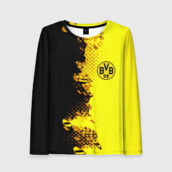 Лонгслив женский Borussia fc sport краски, цвет: 3D-принт