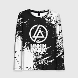 Женский лонгслив Linkin park logo краски текстура