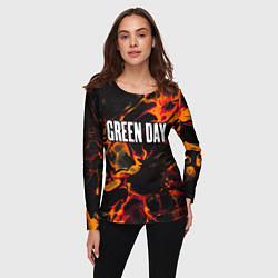 Лонгслив женский Green Day red lava, цвет: 3D-принт — фото 2