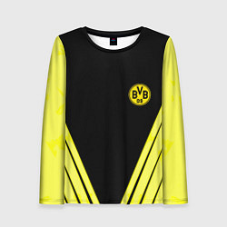 Женский лонгслив Borussia geometry yellow