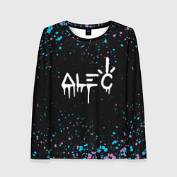 Женский лонгслив Alec monopoly graffiti брызги