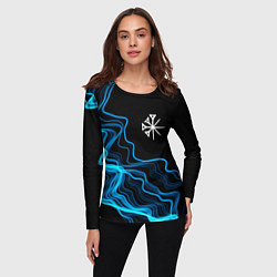 Лонгслив женский Nightwish sound wave, цвет: 3D-принт — фото 2