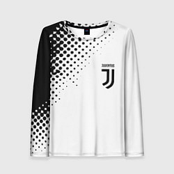 Лонгслив женский Juventus sport black geometry, цвет: 3D-принт