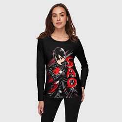 Лонгслив женский Кирито - Sword Art Online, цвет: 3D-принт — фото 2